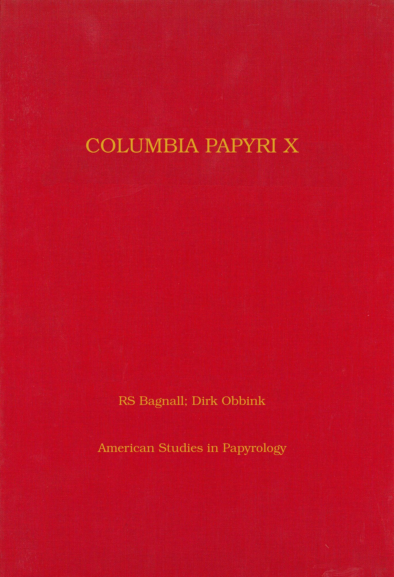 Columbia Papyri X