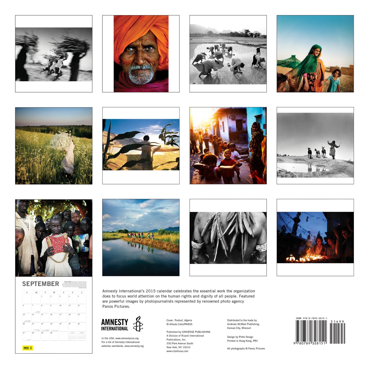 Amnesty International 2015 Wall Calendar