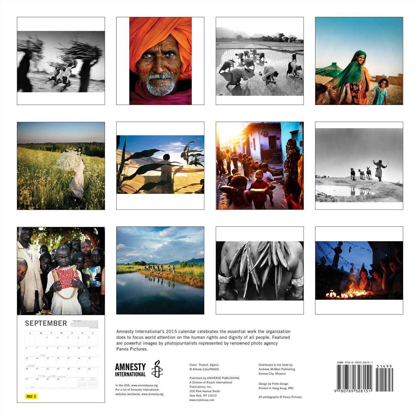 Amnesty International 2015 Wall Calendar