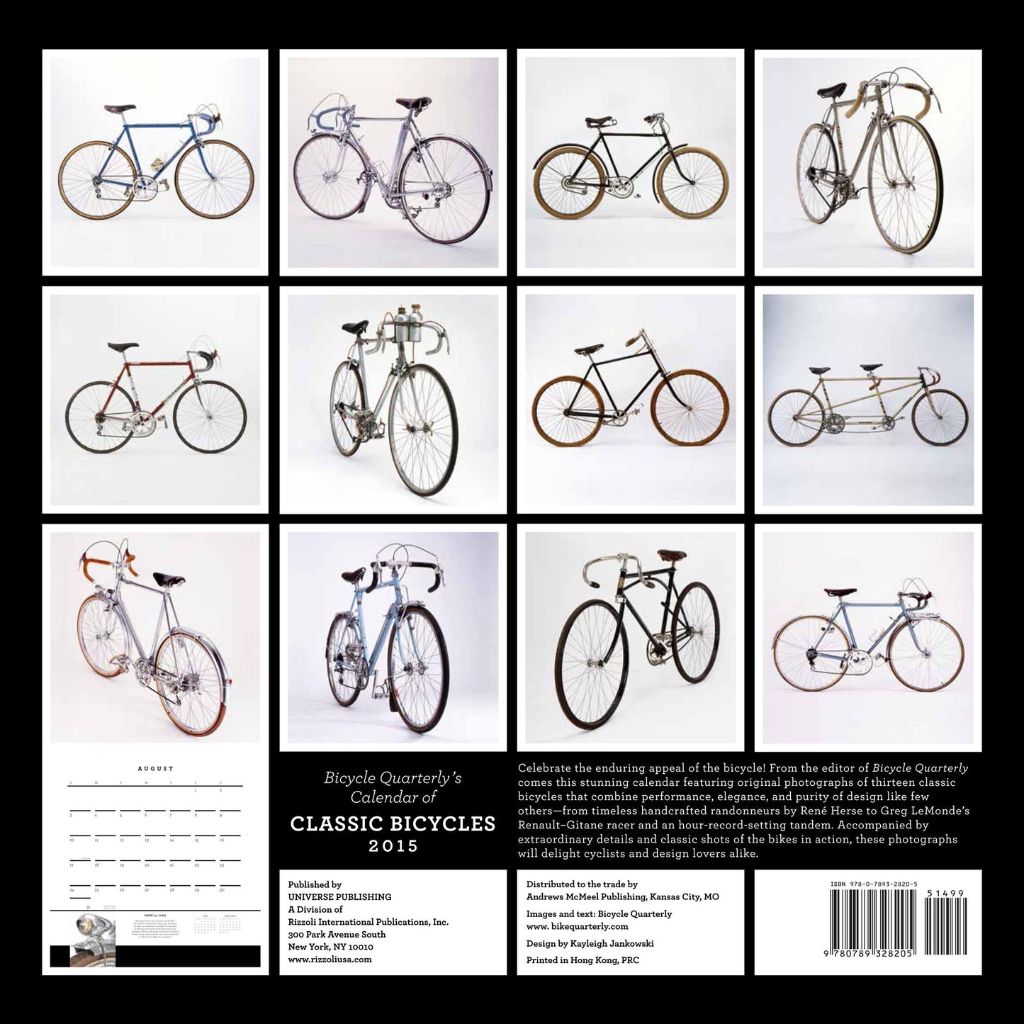 Bicycle Quarterly's Calendar of Classic Bicycles 2015 Wall