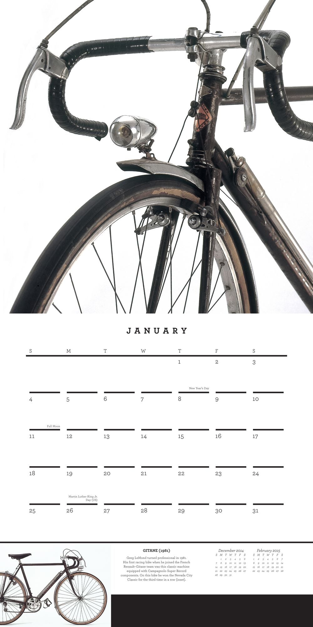 Bicycle Quarterly's Calendar of Classic Bicycles 2015 Wall