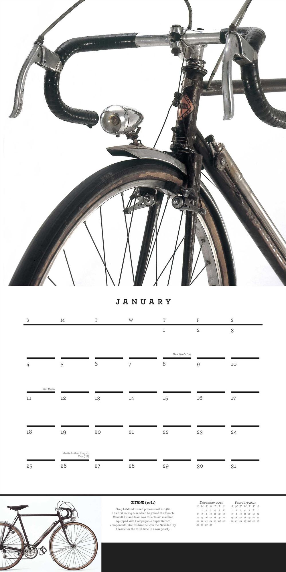 Bicycle Quarterly's Calendar of Classic Bicycles 2015 Wall