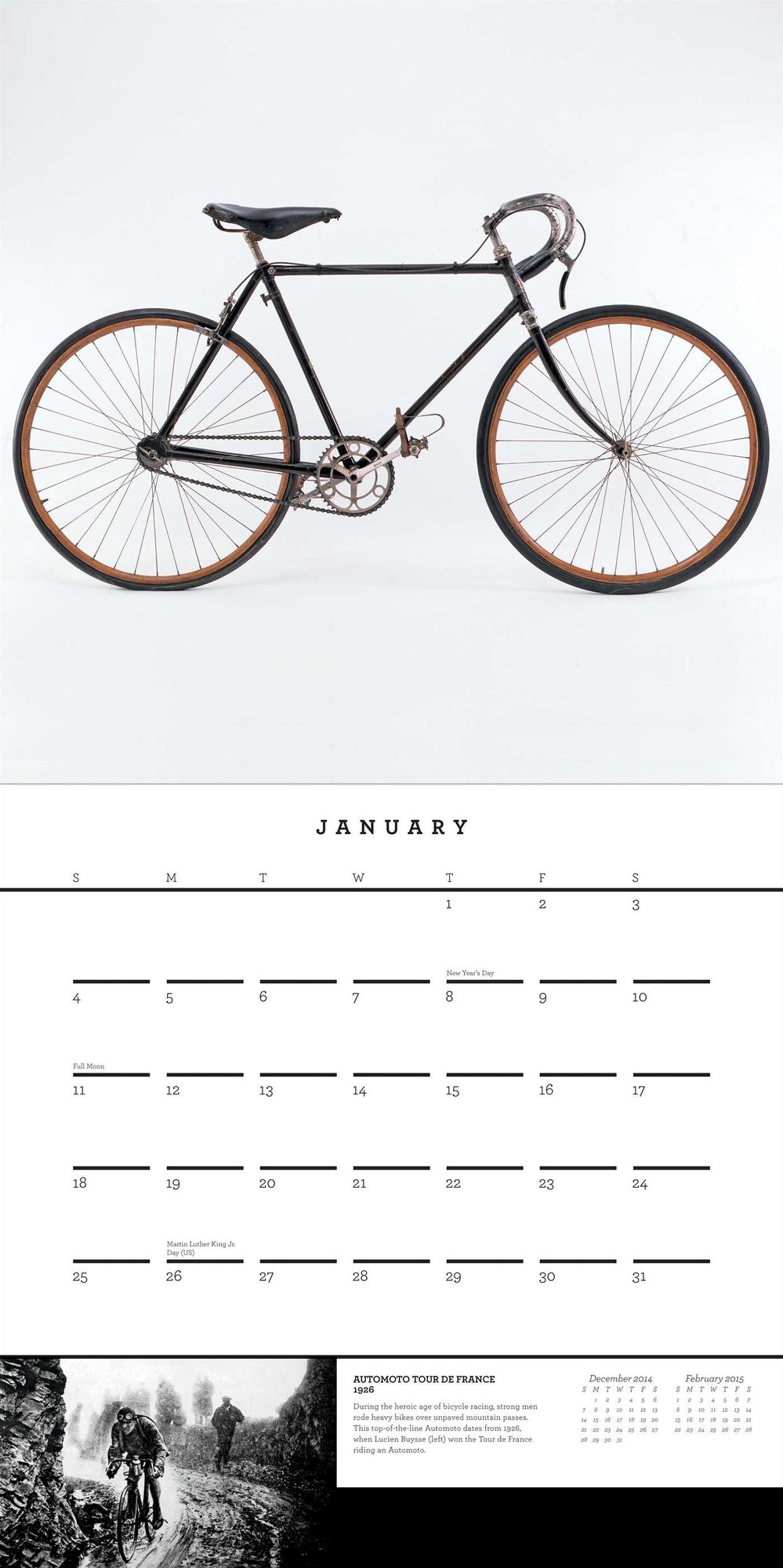Bicycle Quarterly's Calendar of Classic Bicycles 2015 Wall