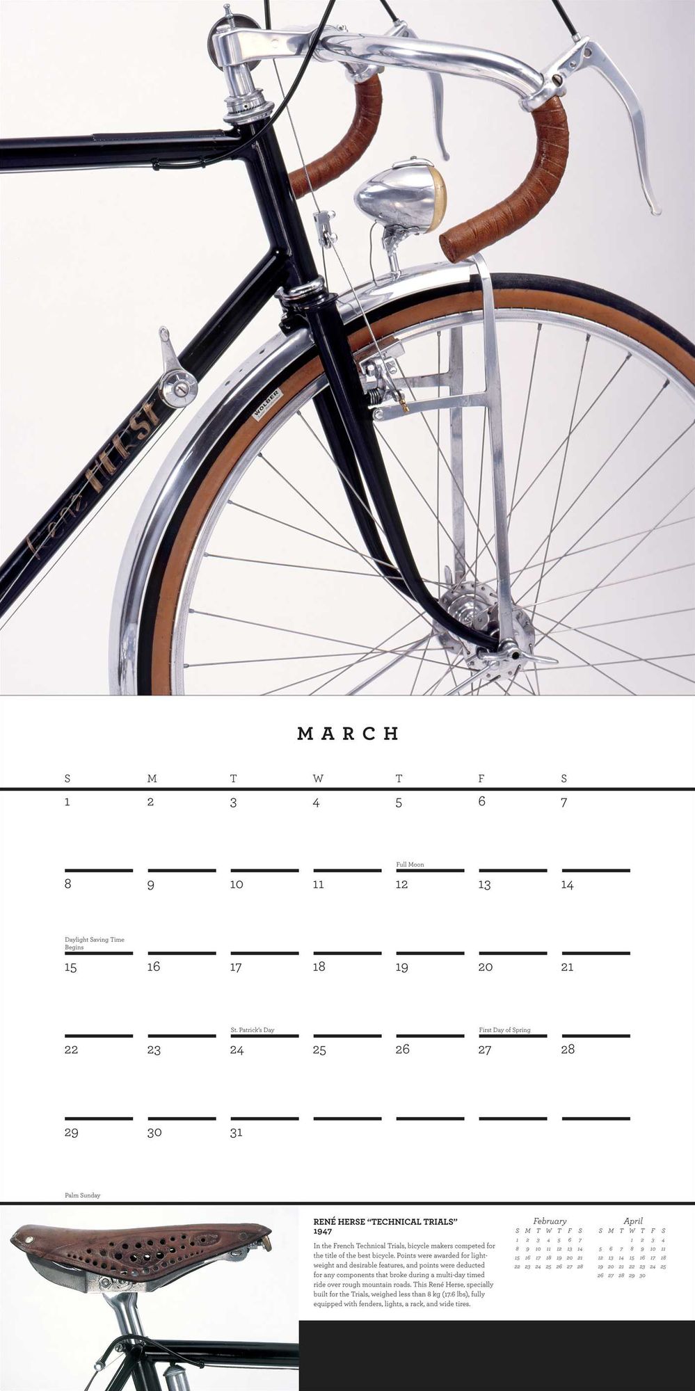 Bicycle Quarterly's Calendar of Classic Bicycles 2015 Wall