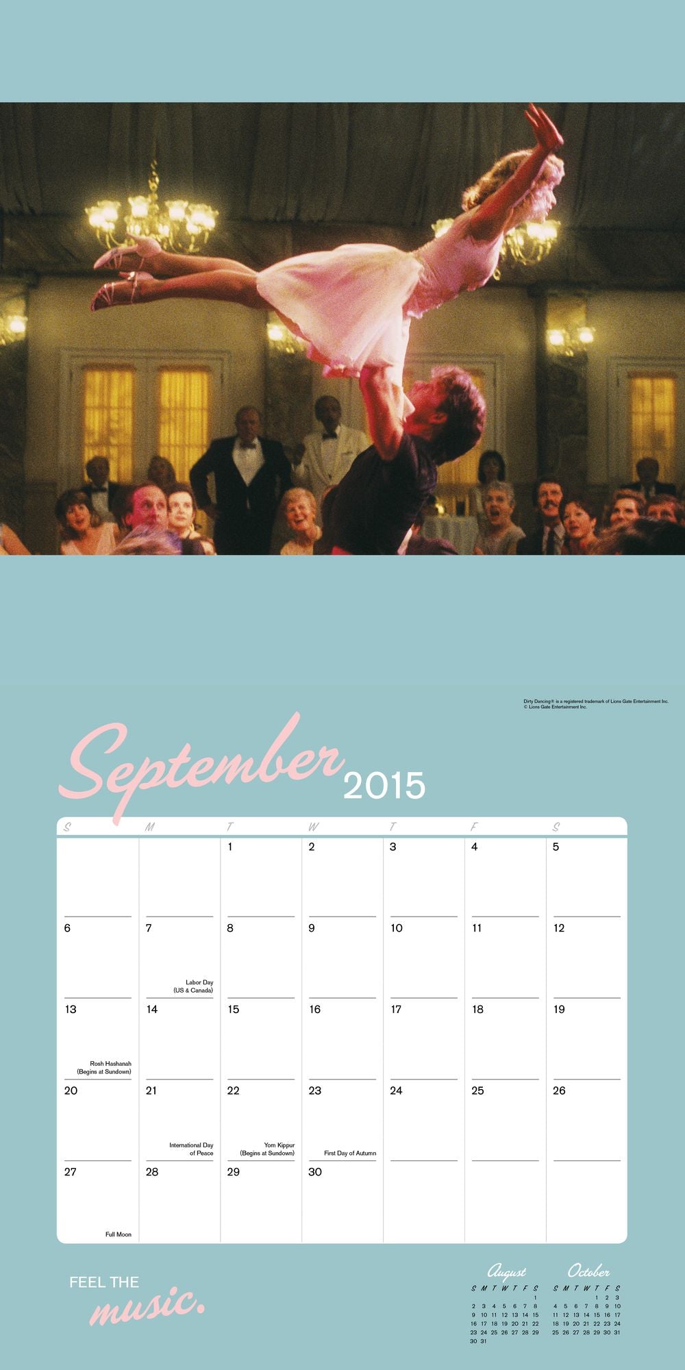 Dirty Dancing 2015 Wall Calendar