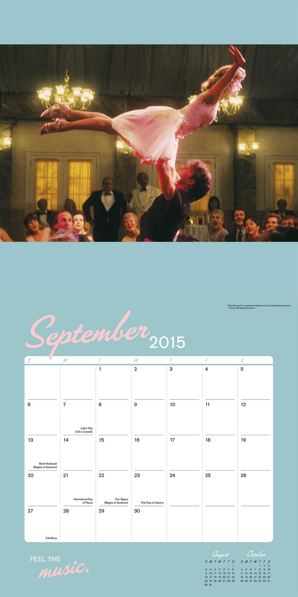 Dirty Dancing 2015 Wall Calendar