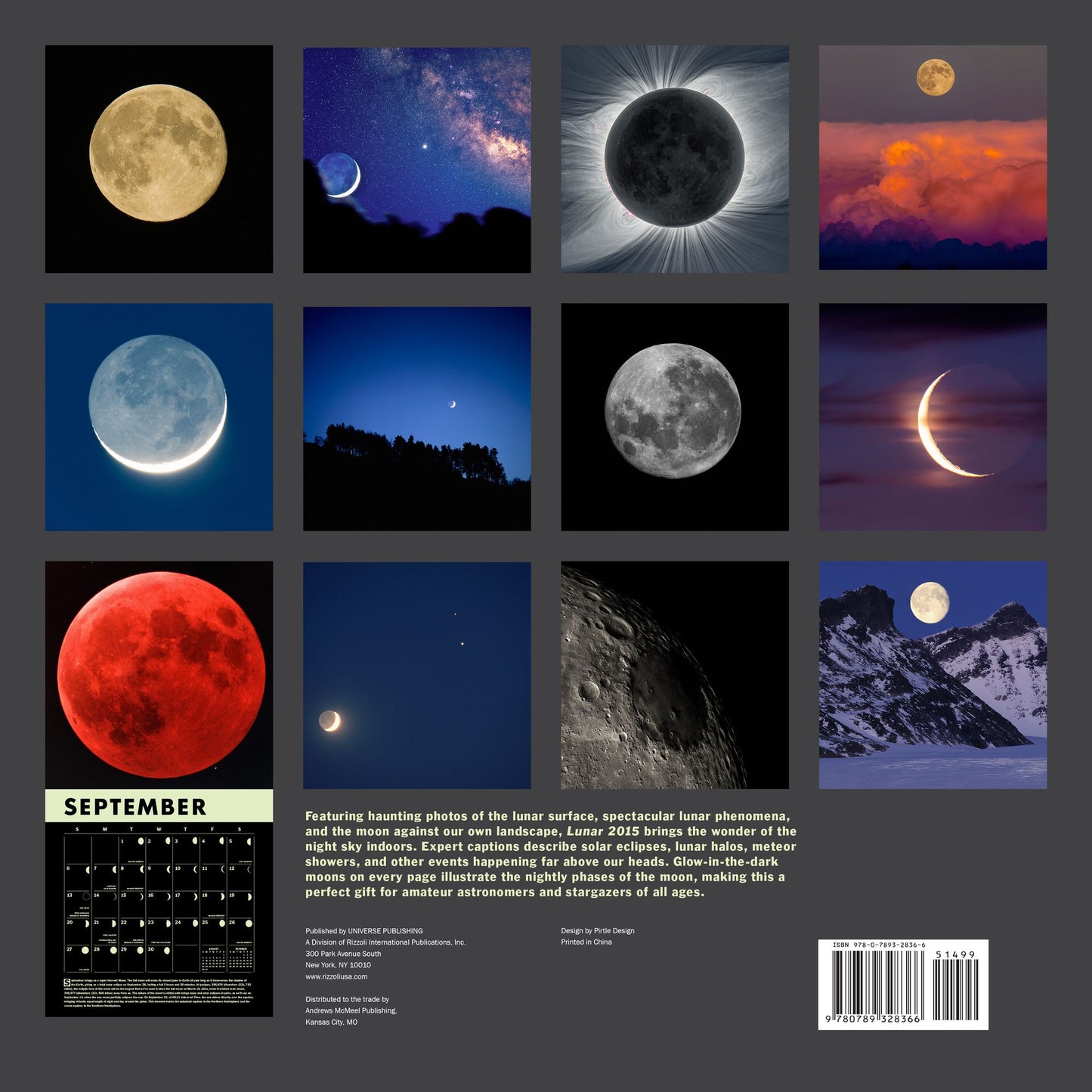 Lunar 2015 Wall Calendar: A Glow-in-the-Dark Calendar for the Lunar Year