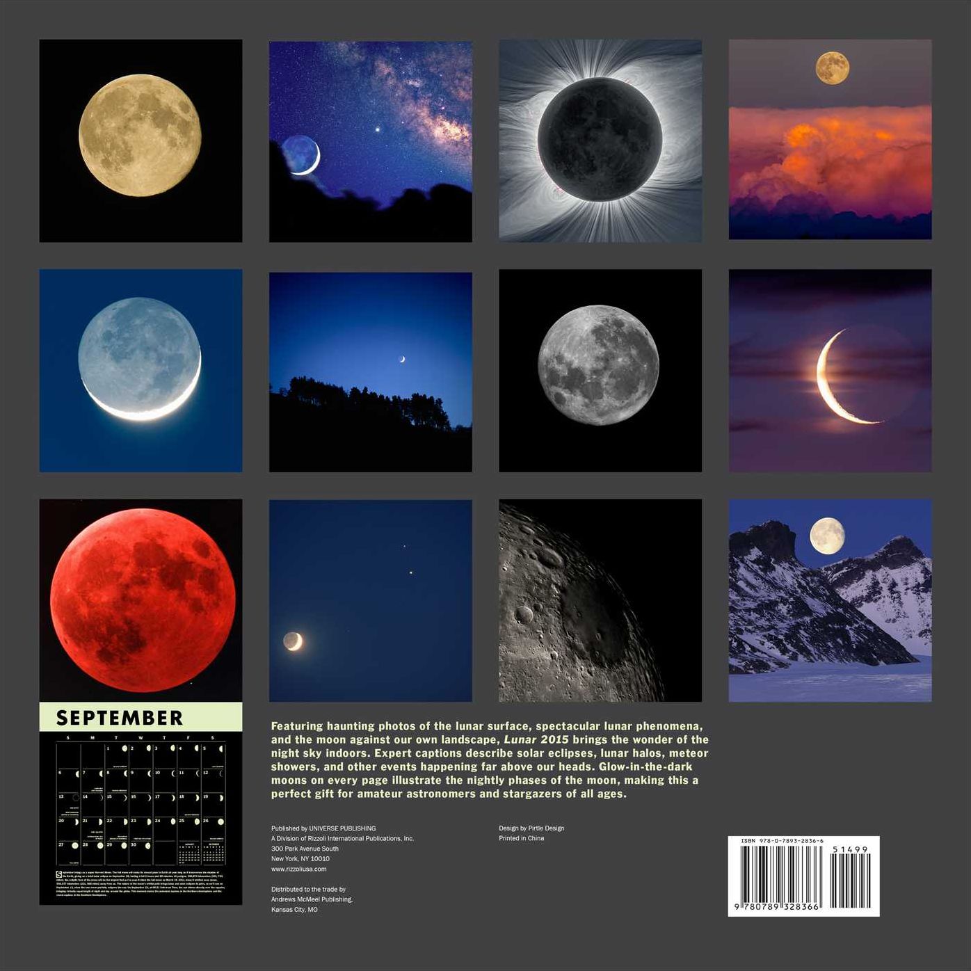 Lunar 2015 Wall Calendar: A Glow-in-the-Dark Calendar for the Lunar Year