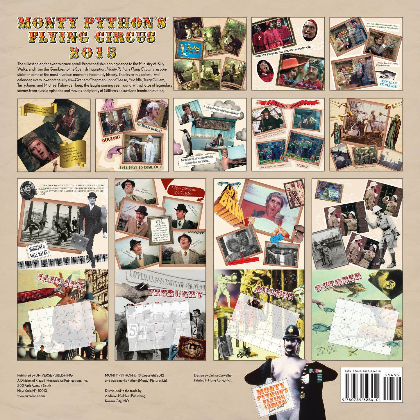 Monty Python's Flying Circus 2015 Wall Calendar