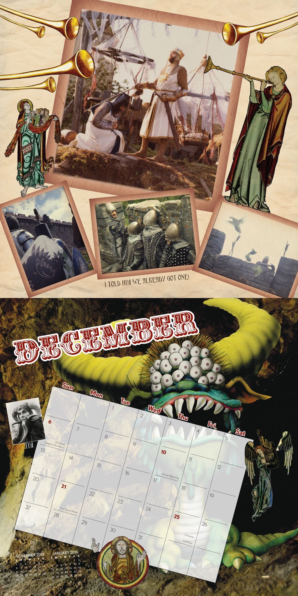 Monty Python's Flying Circus 2015 Wall Calendar