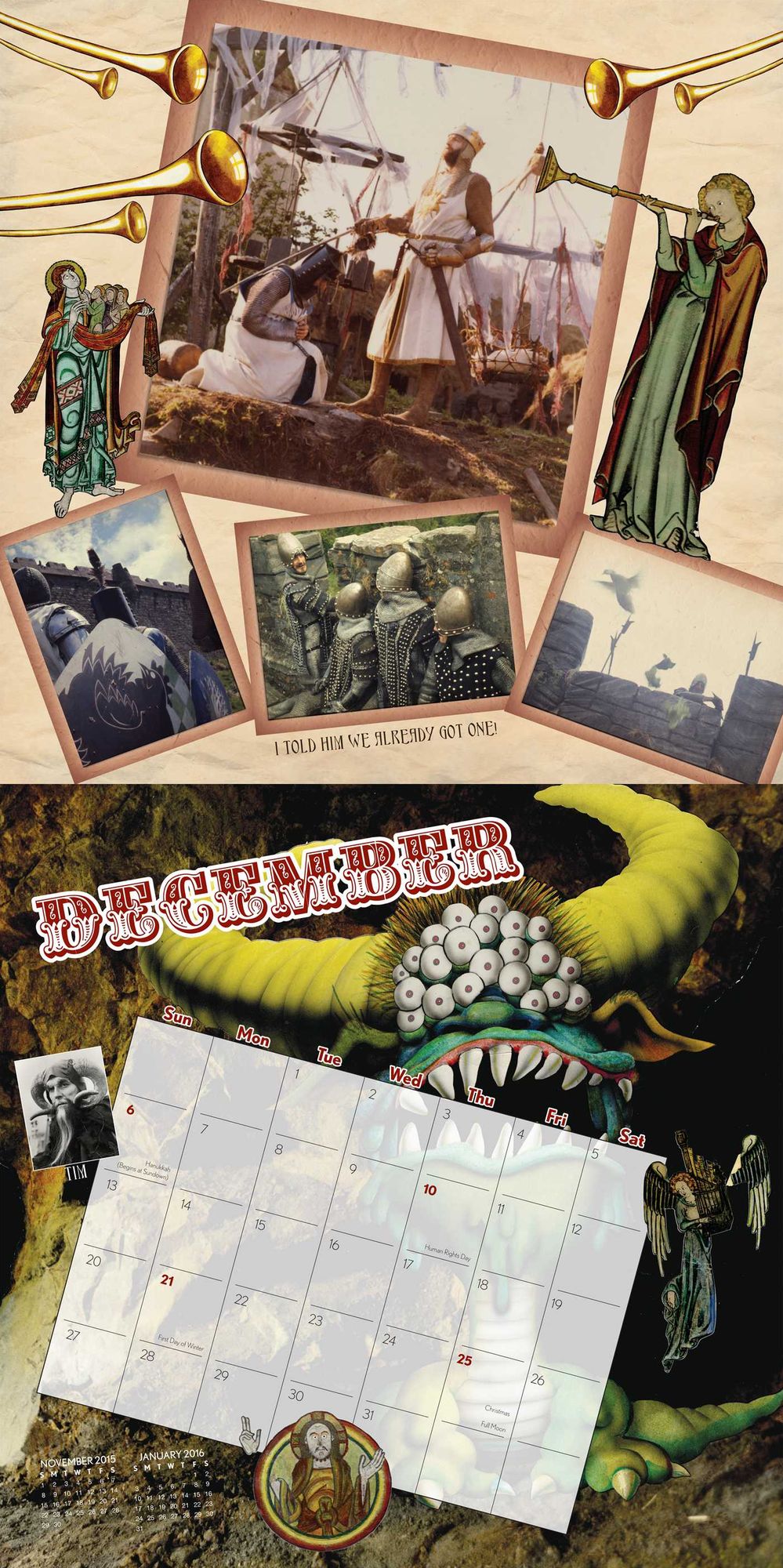 Monty Python's Flying Circus 2015 Wall Calendar