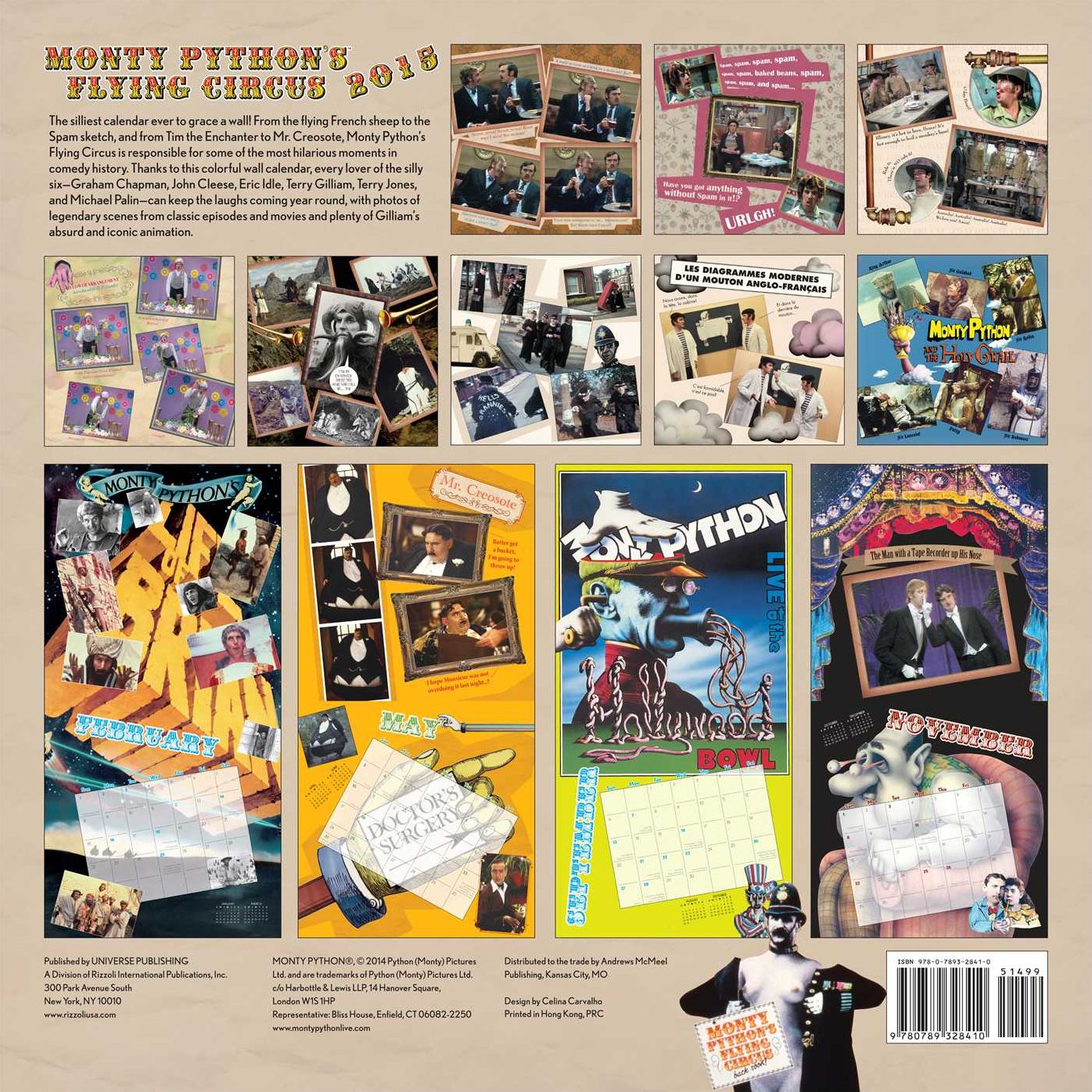 Monty Python's Flying Circus 2015 Wall Calendar