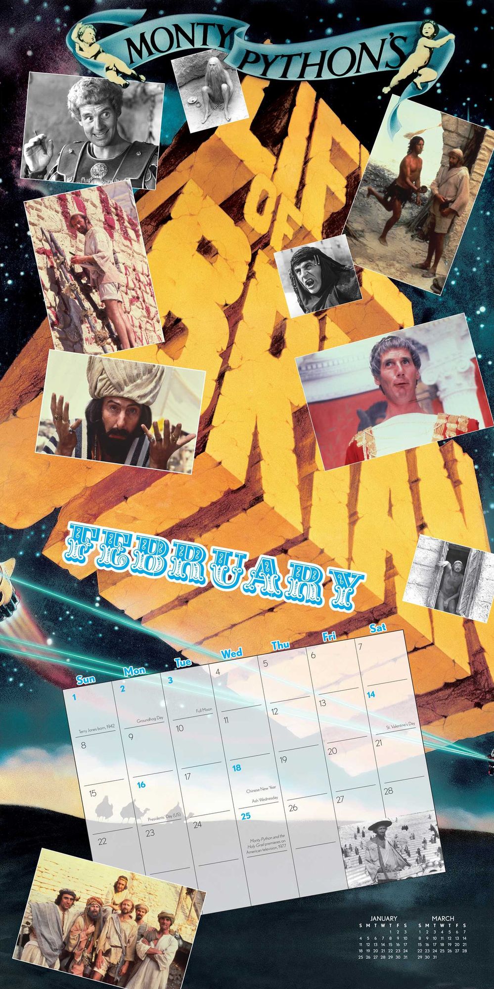Monty Python's Flying Circus 2015 Wall Calendar