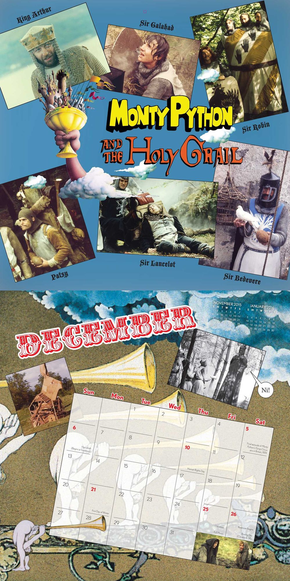 Monty Python's Flying Circus 2015 Wall Calendar