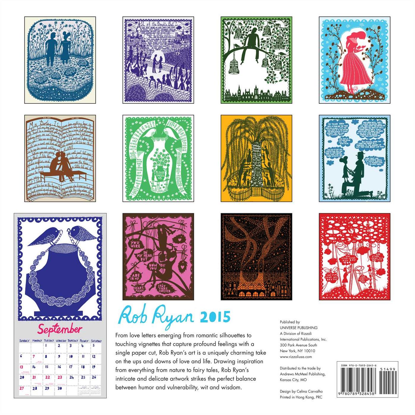 Rob Ryan 2015 Wall Calendar
