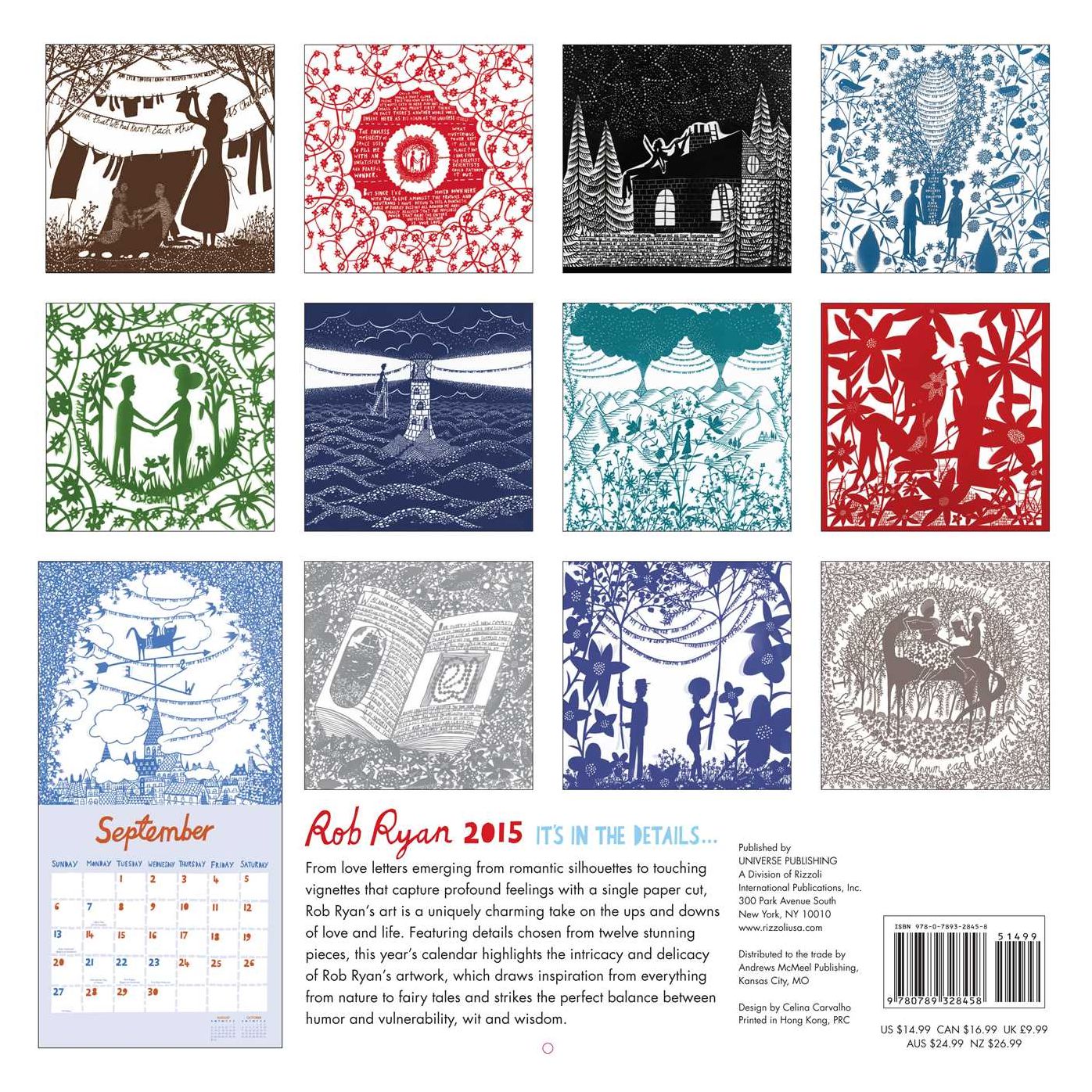 Rob Ryan 2015 Wall Calendar