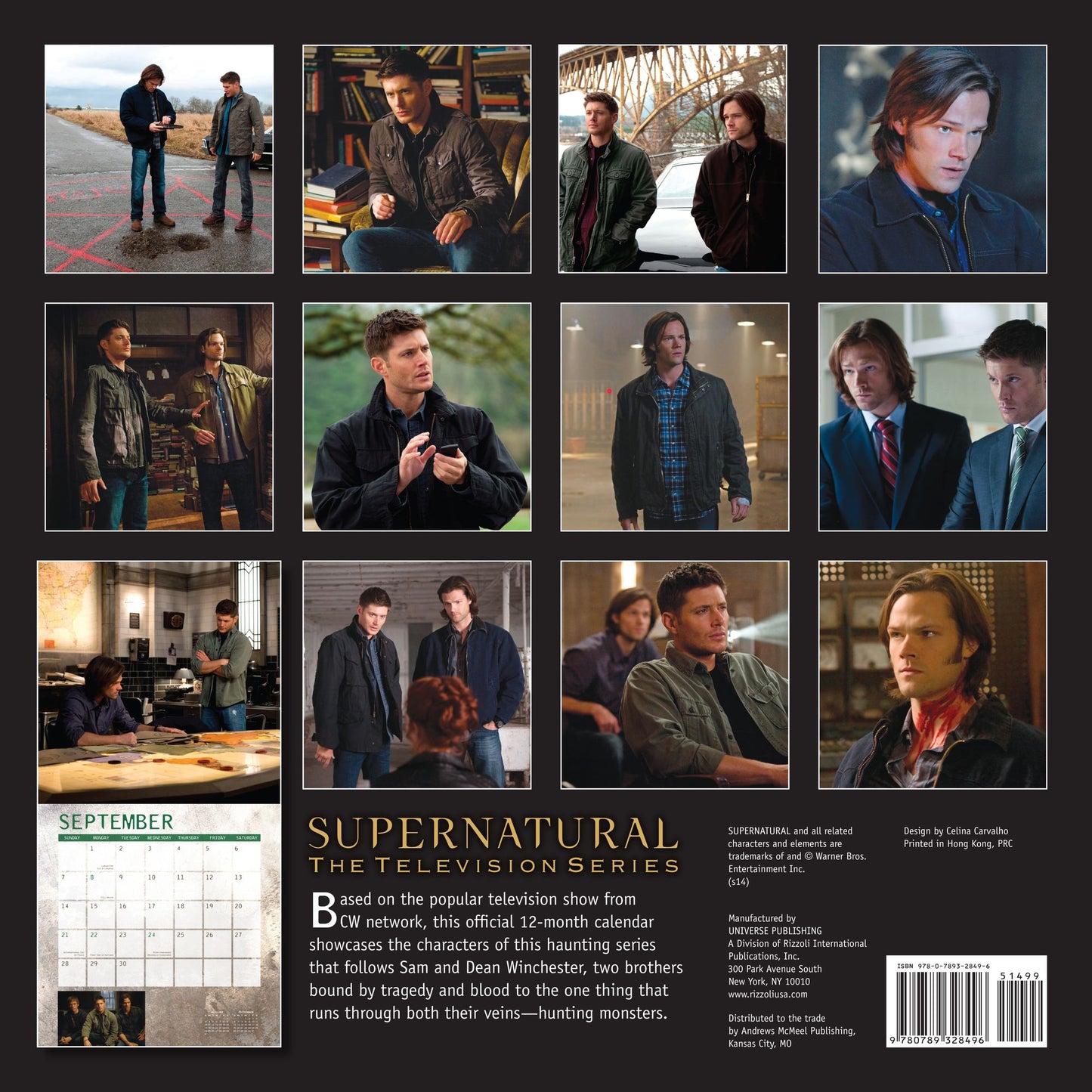 Supernatural 2015 Wall Calendar: The Television Series