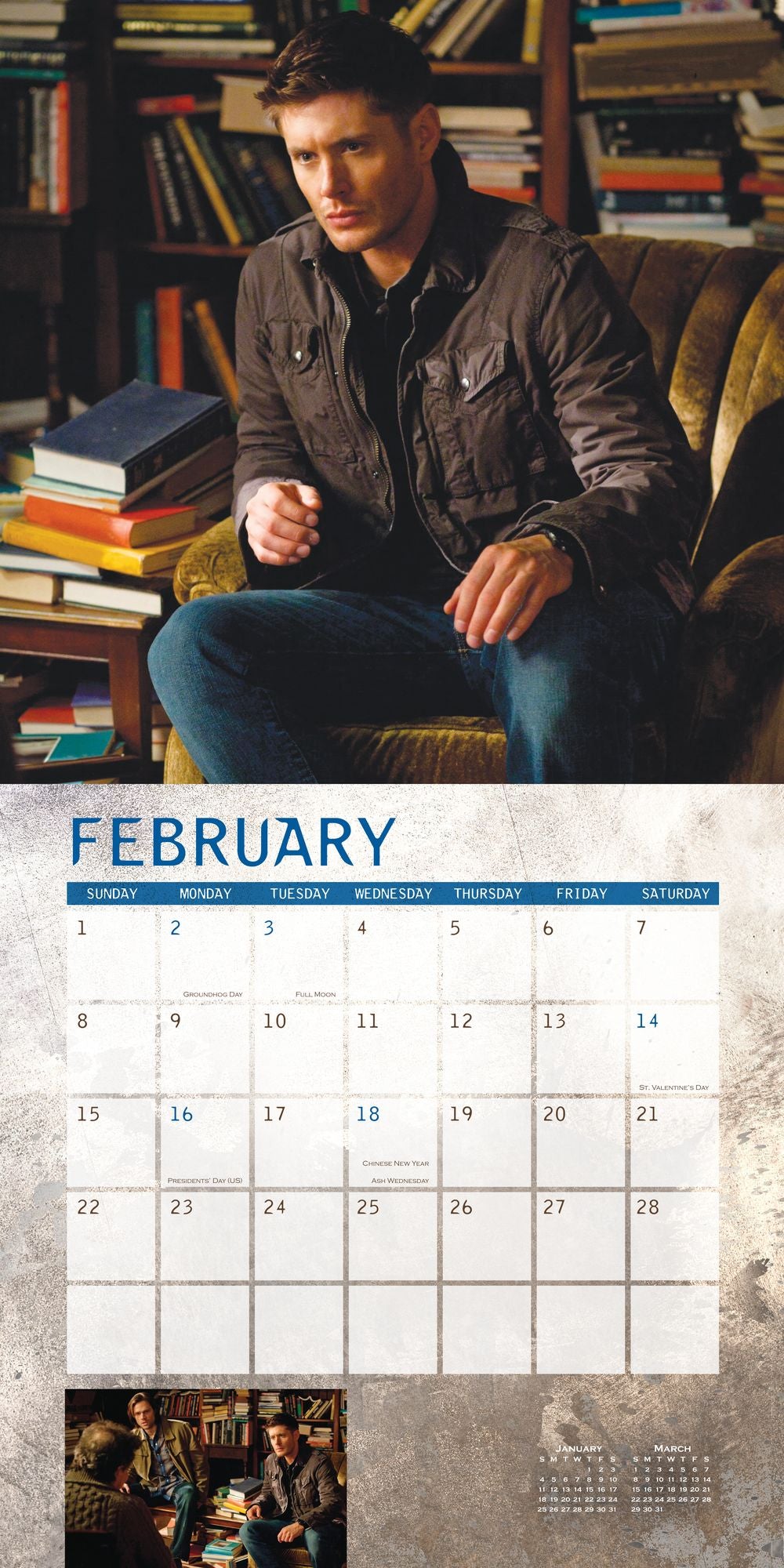 Supernatural 2015 Wall Calendar: The Television Series