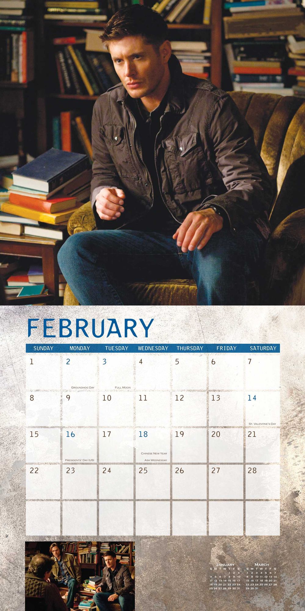 Supernatural 2015 Wall Calendar: The Television Series