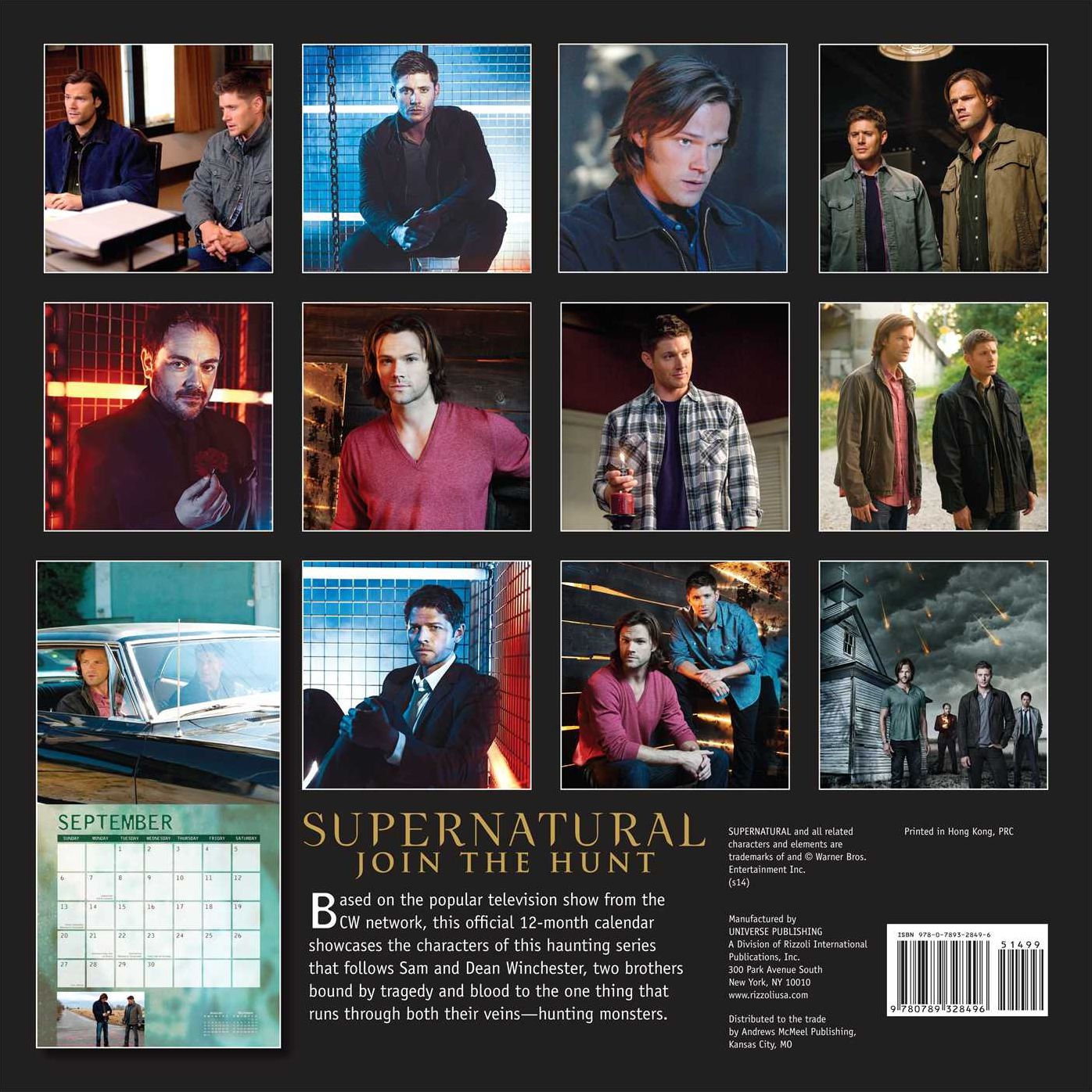Supernatural 2015 Wall Calendar: The Television Series
