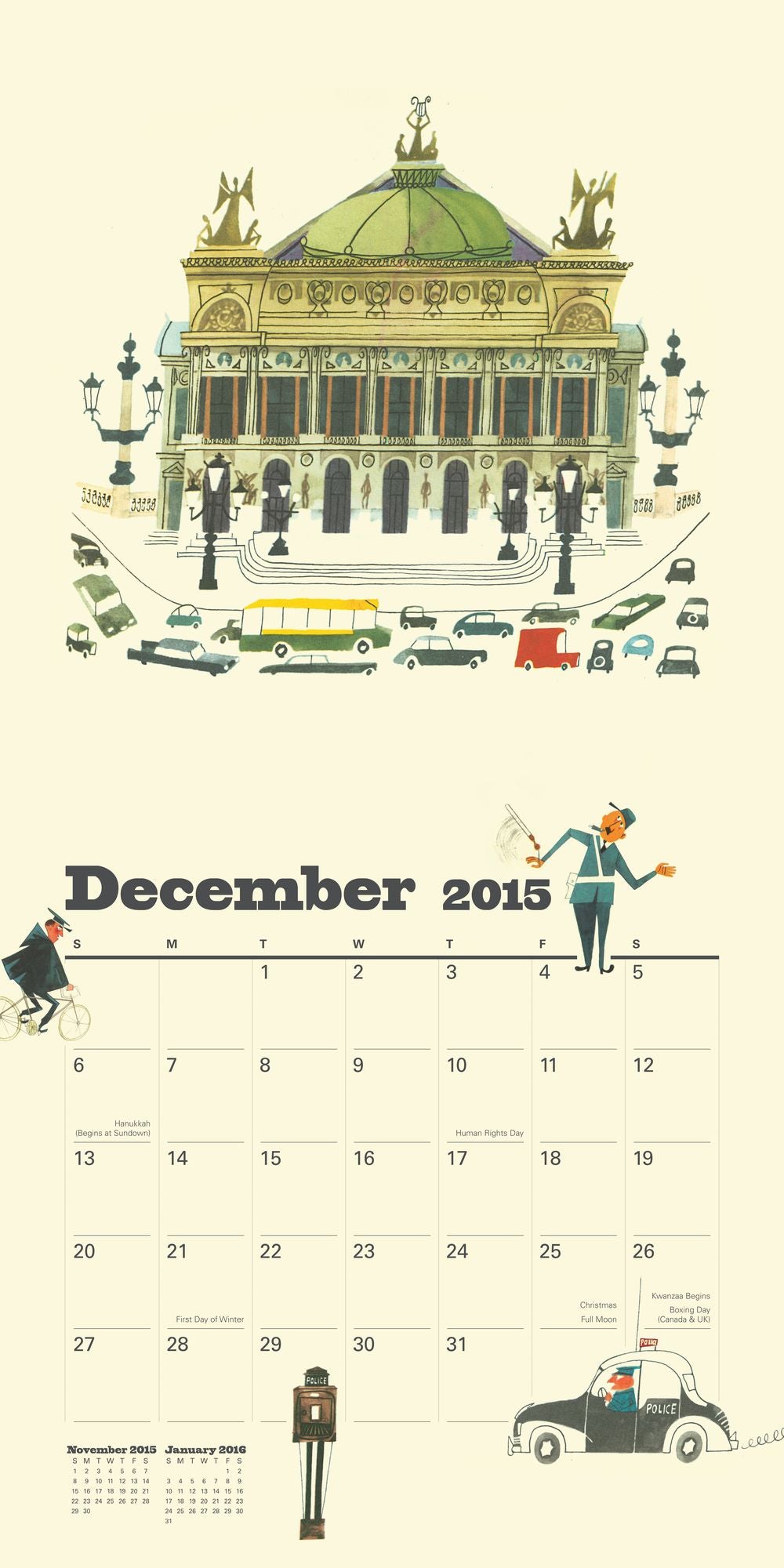 This is Paris 2015 Wall Calendar