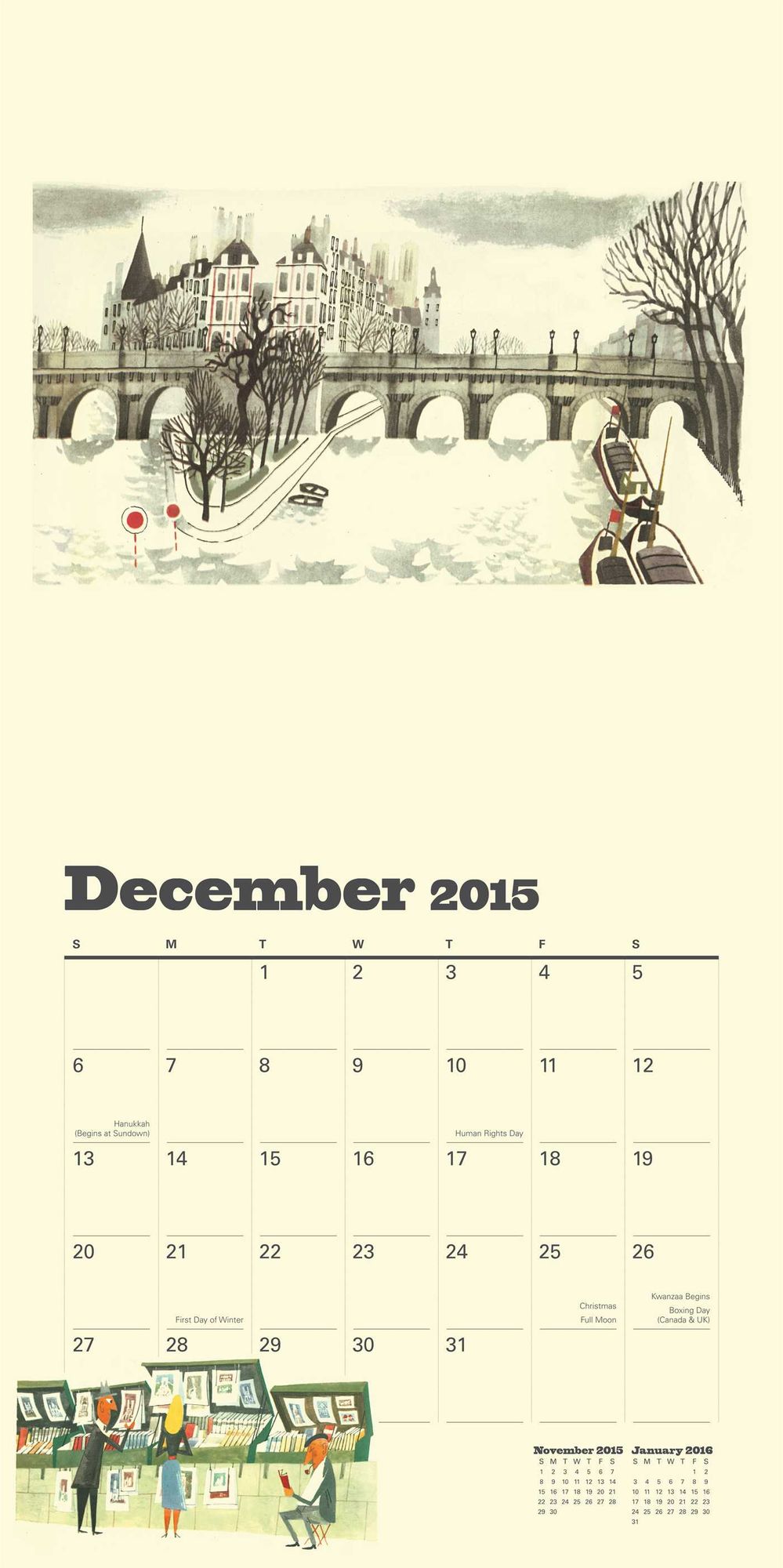 This is Paris 2015 Wall Calendar