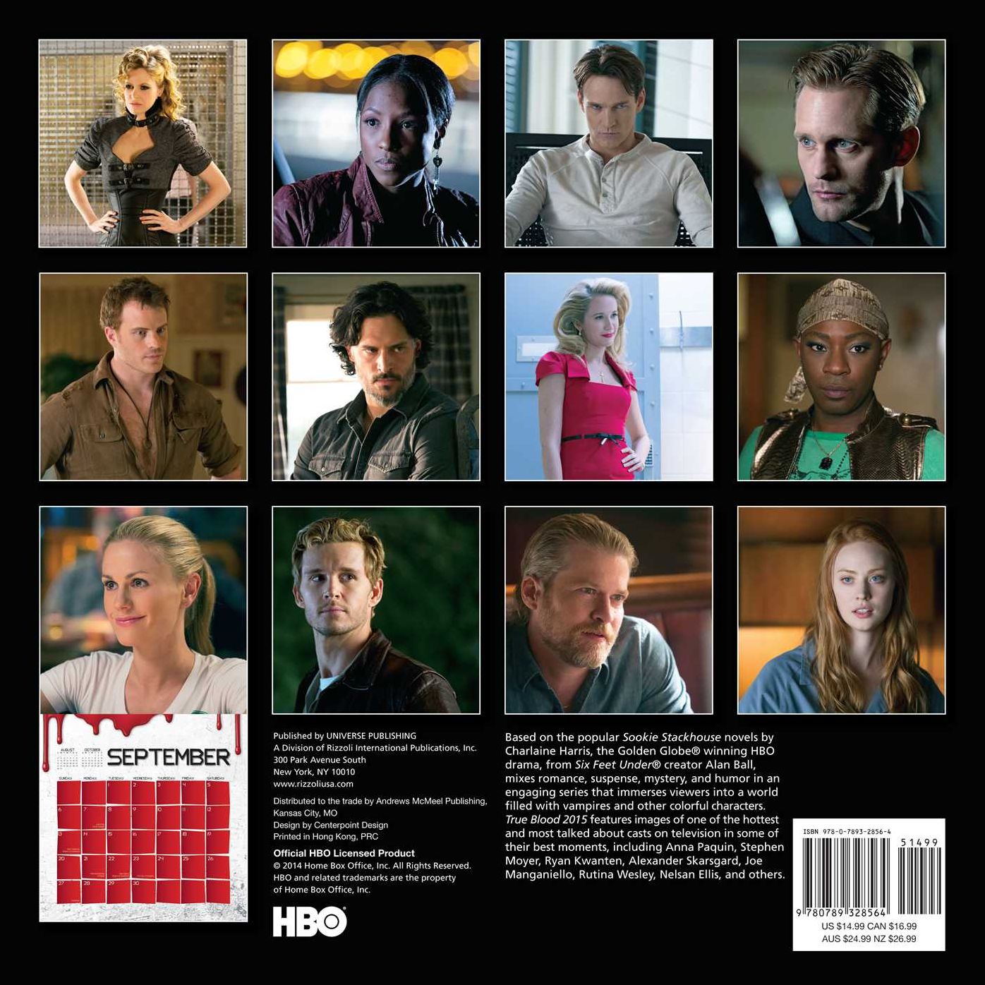 True Blood 2015 Wall Calendar