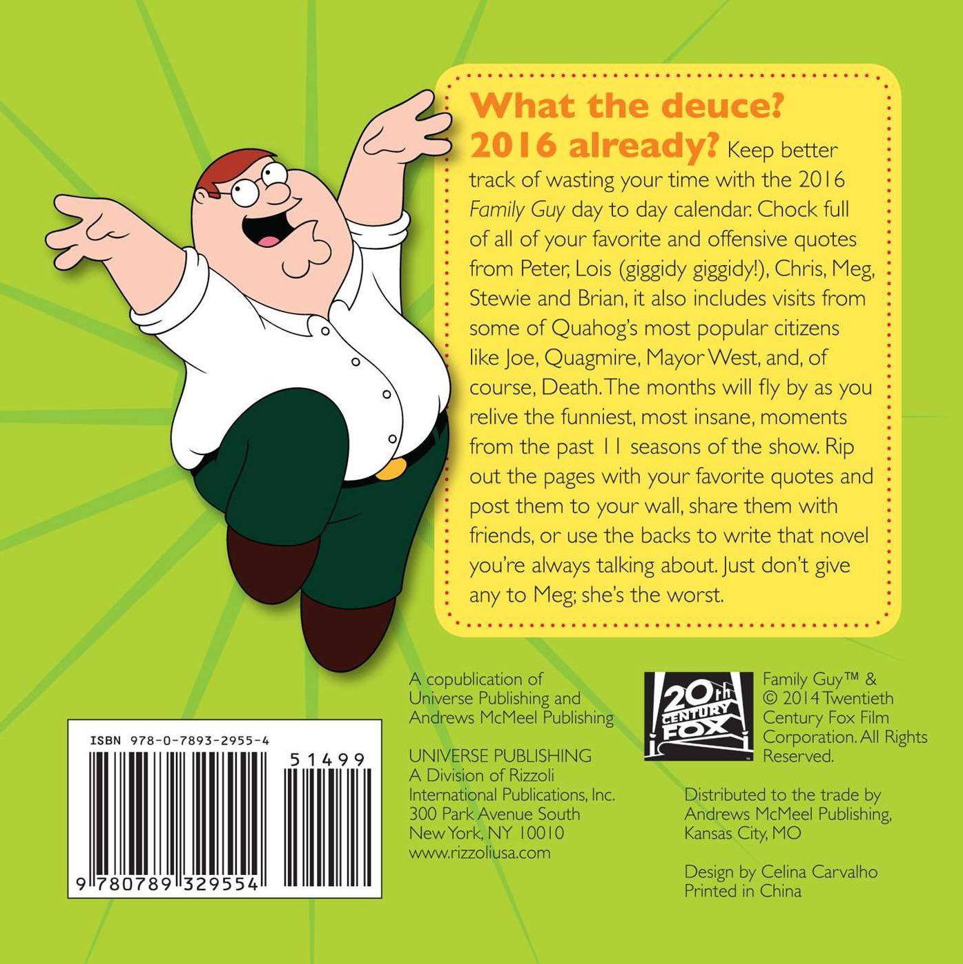2016 Family Guy Day-to-Day Calendar