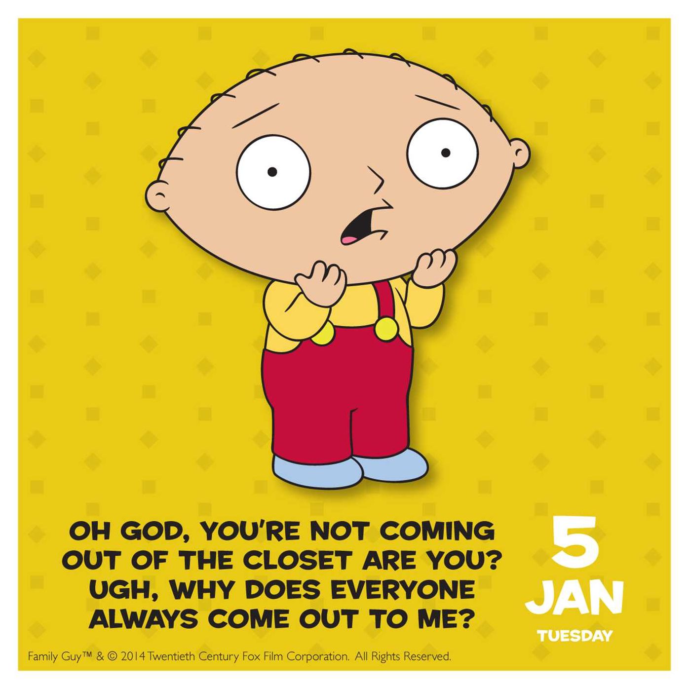 2016 Family Guy Day-to-Day Calendar