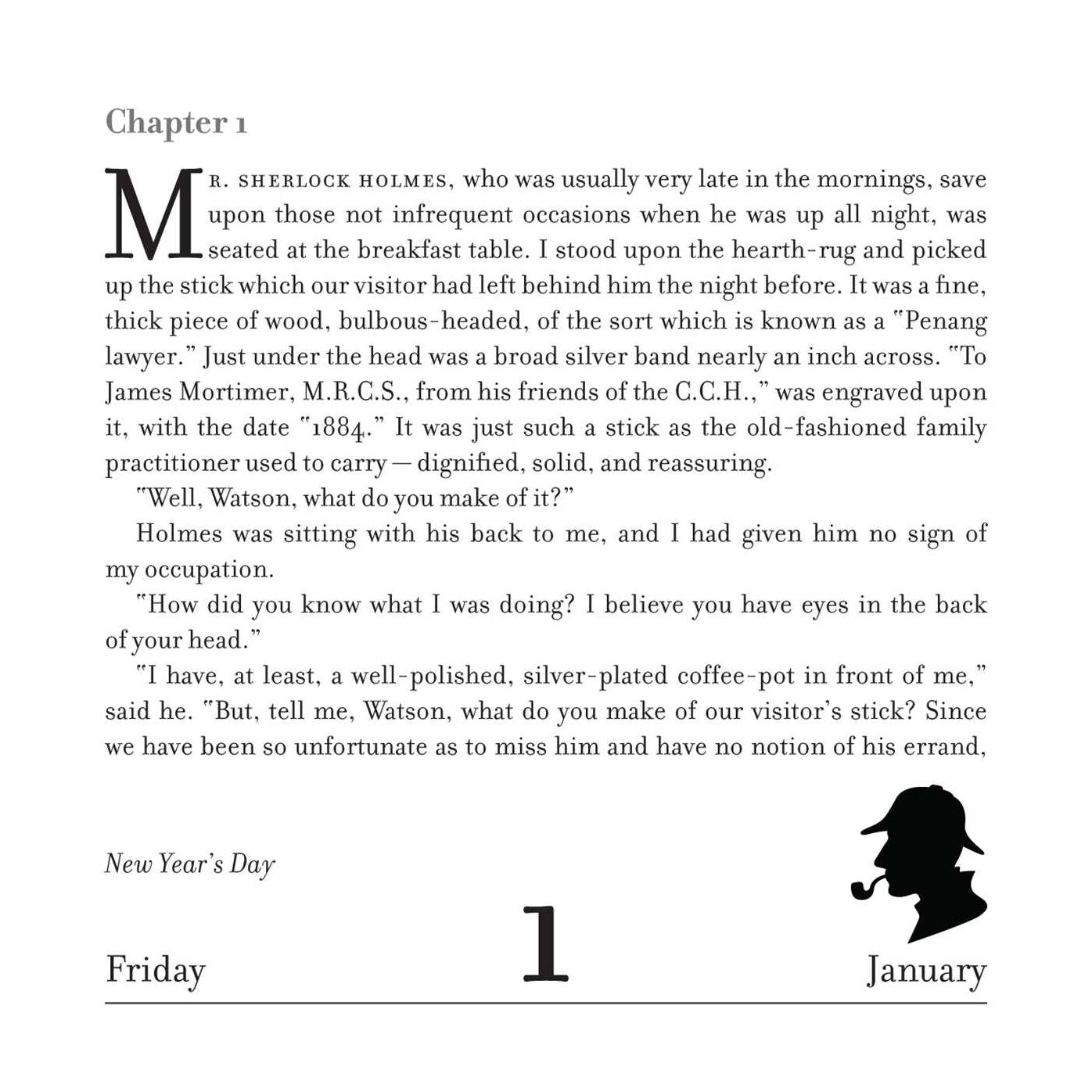 2016 Sherlock Holmes Read a Book-in-a-Year Day-to-Day Calendar