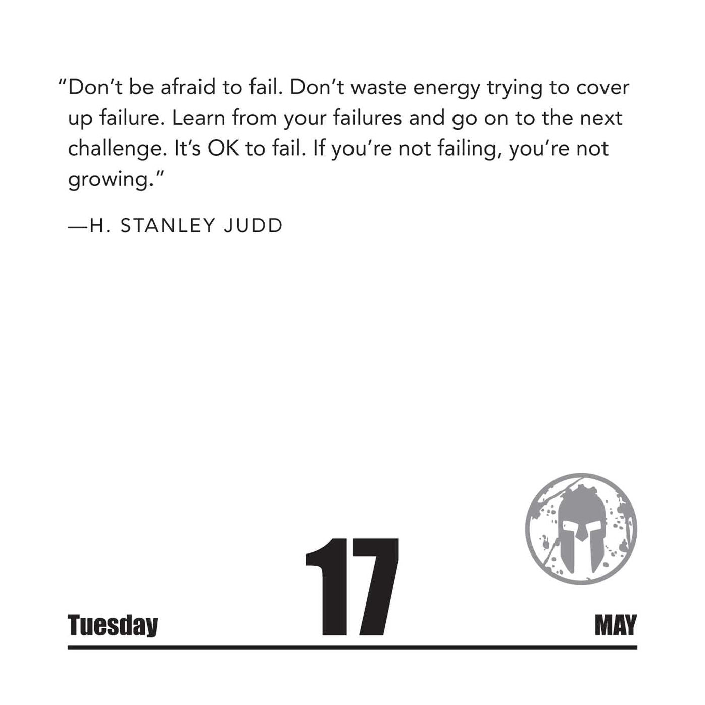 2016 Spartan UP! Day-to-Day Calendar