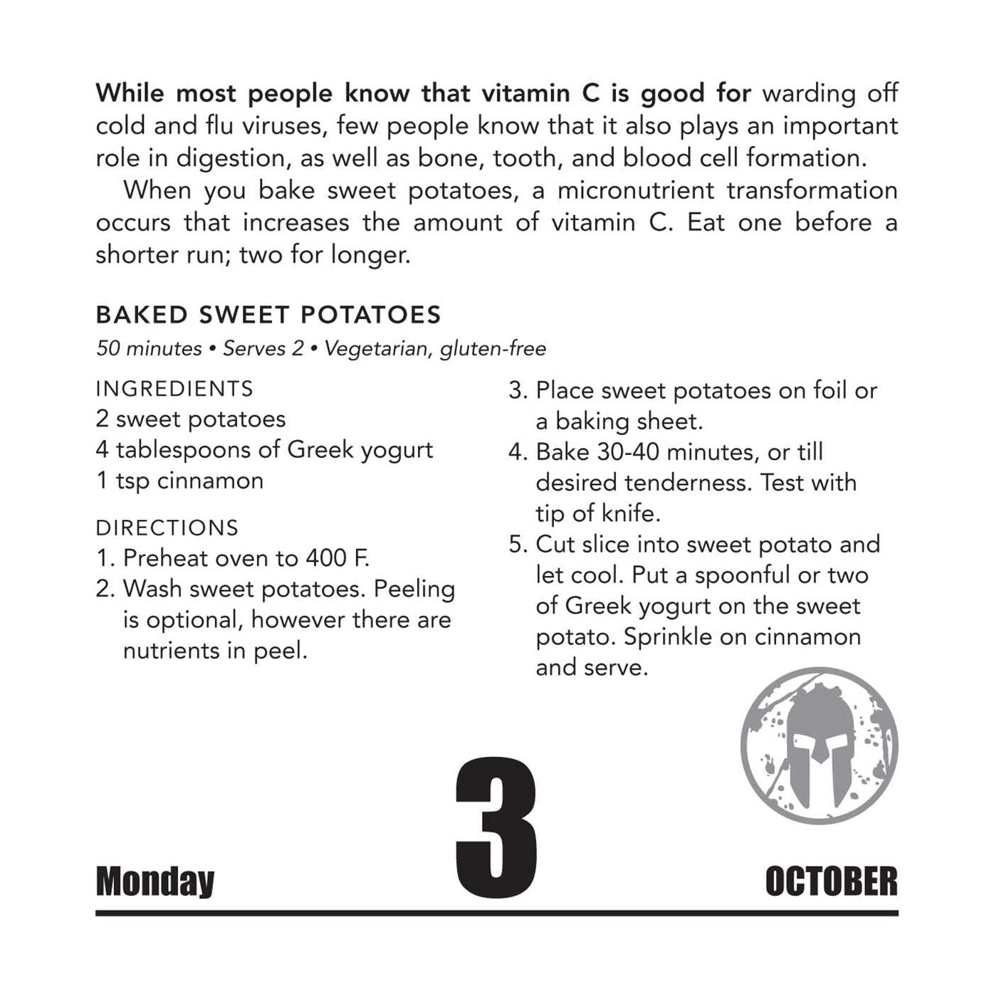 2016 Spartan UP! Day-to-Day Calendar