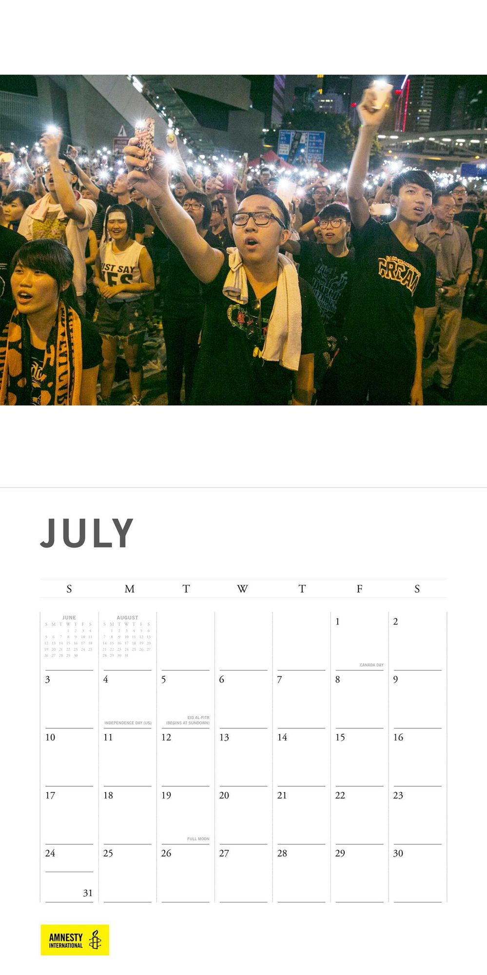 2016 Amnesty International Wall Calendar