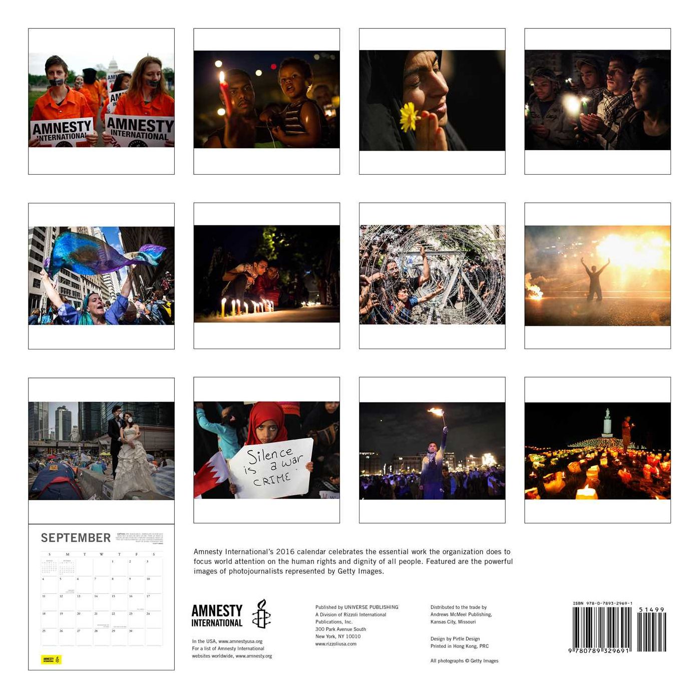 2016 Amnesty International Wall Calendar