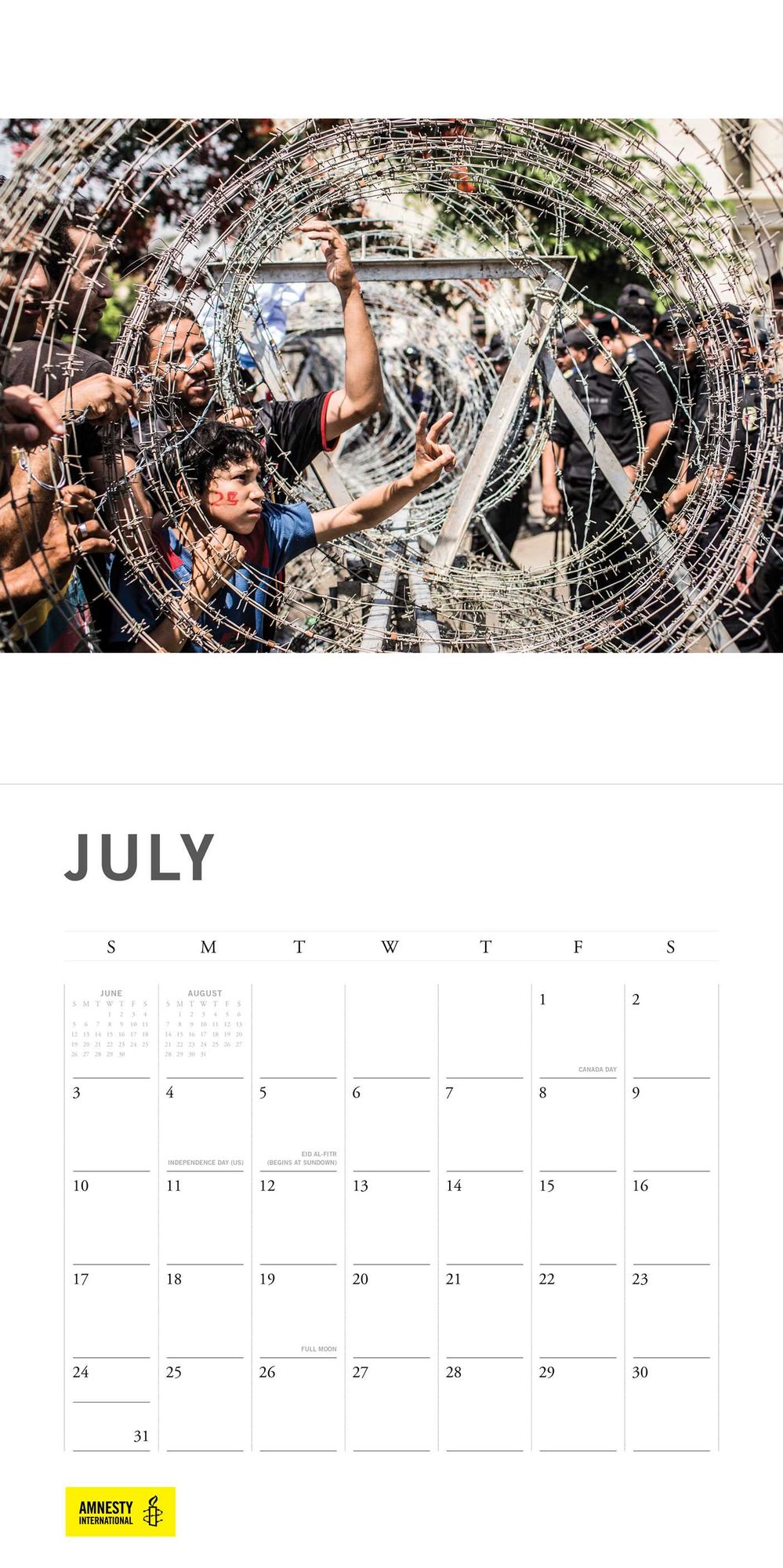 2016 Amnesty International Wall Calendar