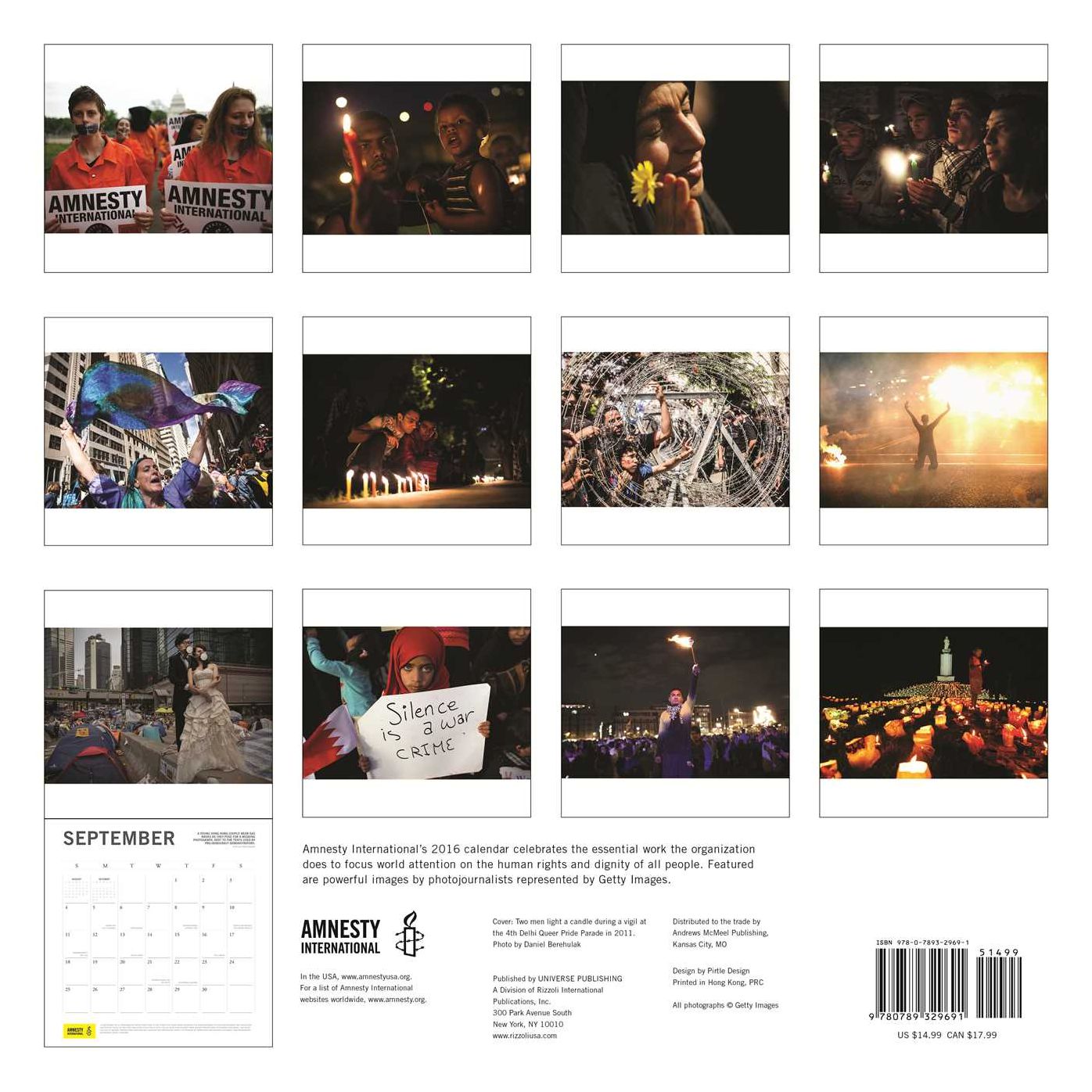 2016 Amnesty International Wall Calendar