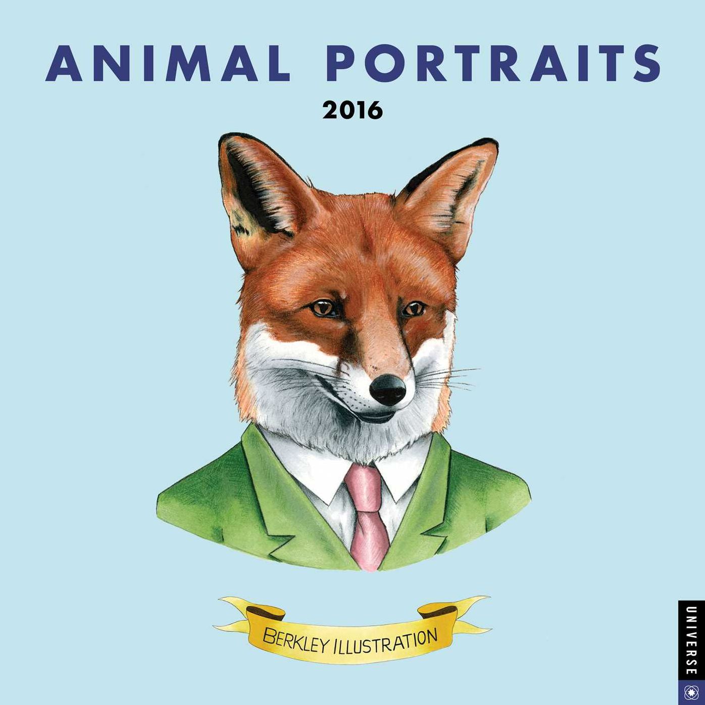 2016 Animal Portraits Wall Calendar