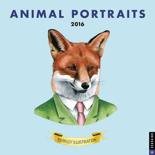 2016 Animal Portraits Wall Calendar