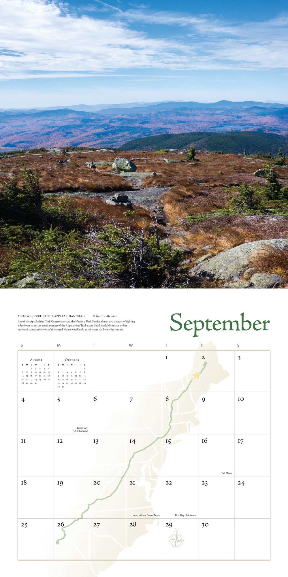 2016 Appalachian Trail Wall Calendar