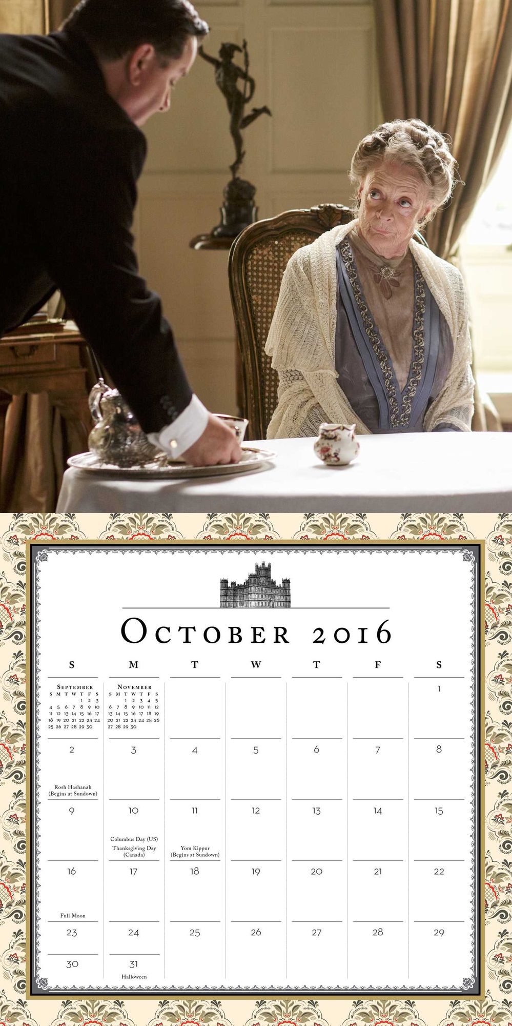 2016 Downton Abbey Wall Calendar