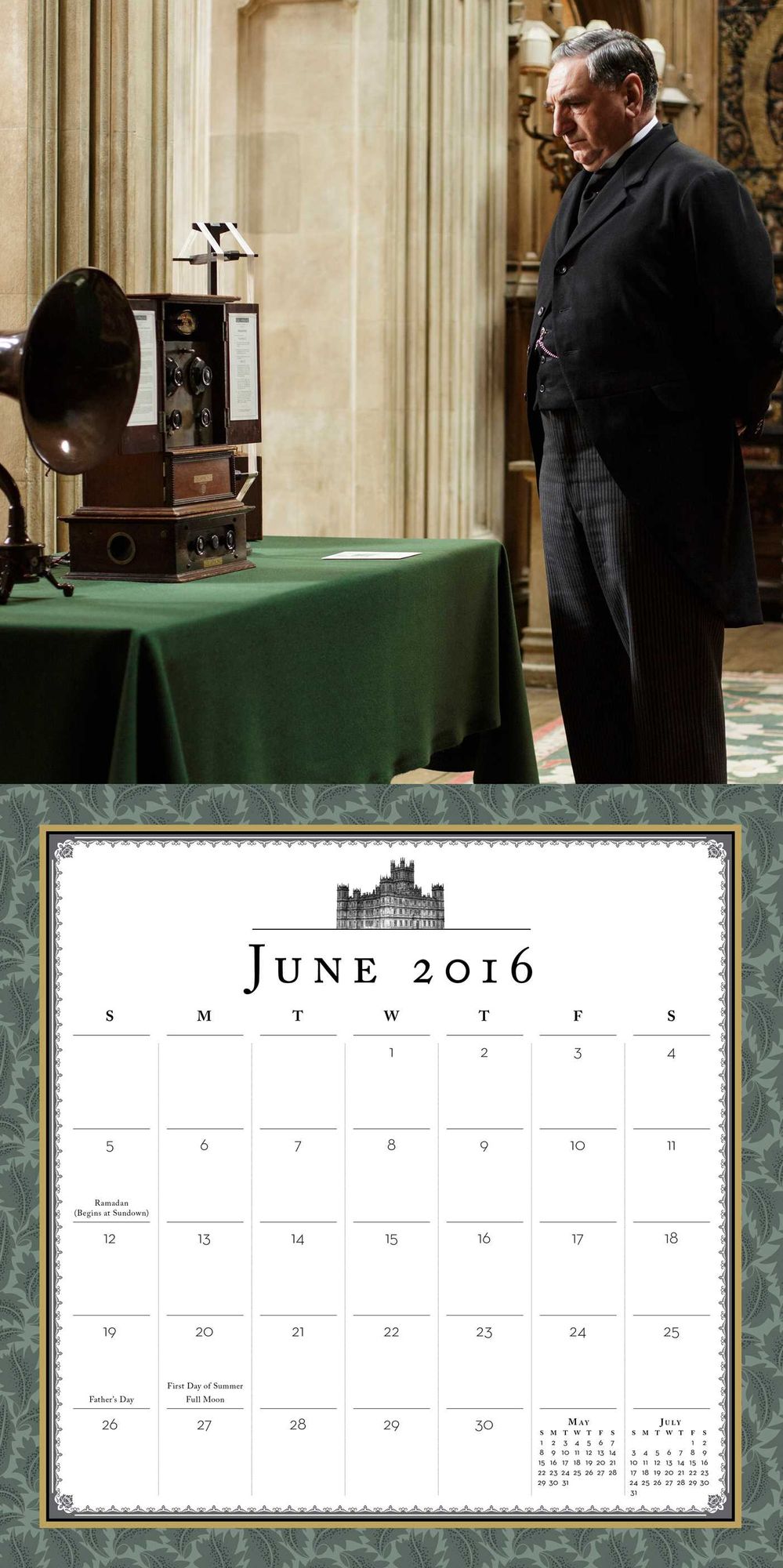 2016 Downton Abbey Wall Calendar
