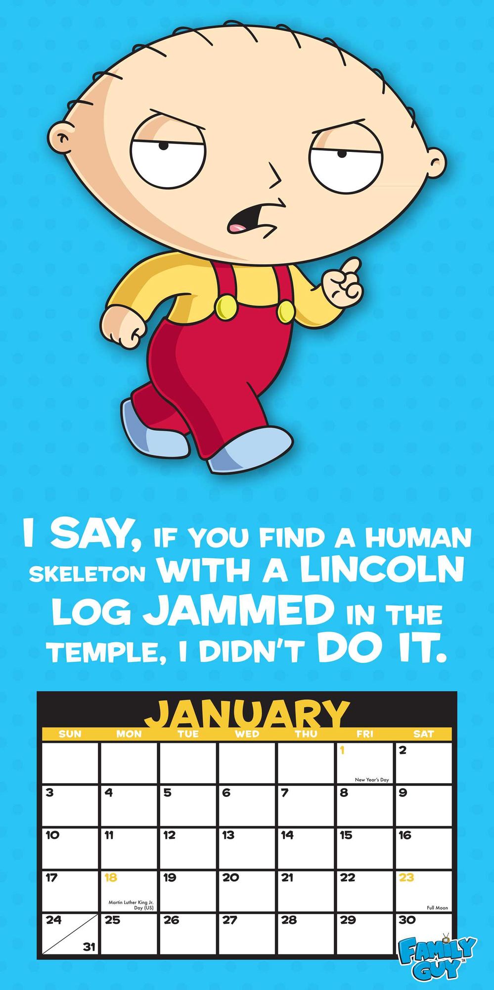 2016 Family Guy Wall Calendar