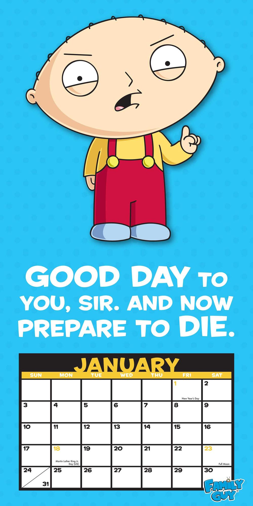 2016 Family Guy Wall Calendar