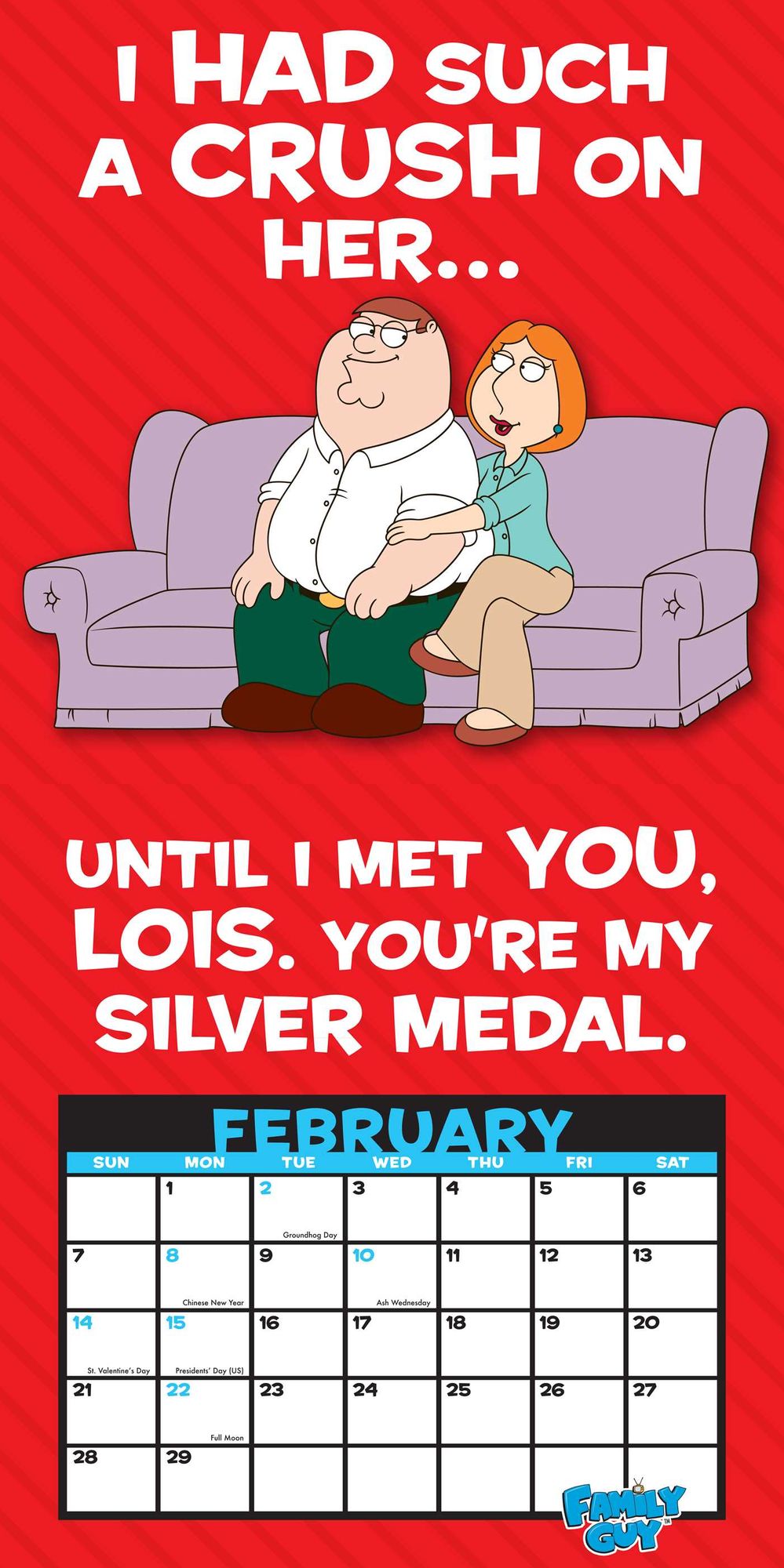 2016 Family Guy Wall Calendar