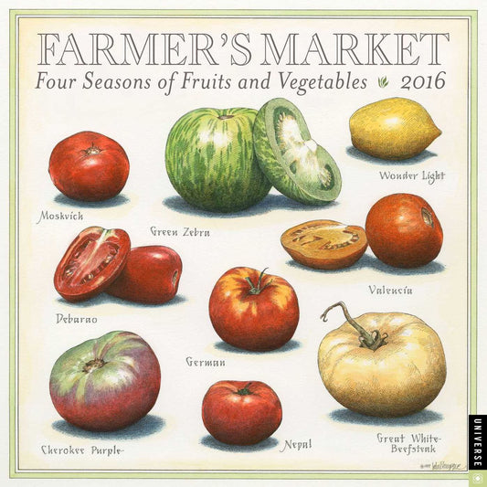 2016 Farmer's Market Wall Calendar