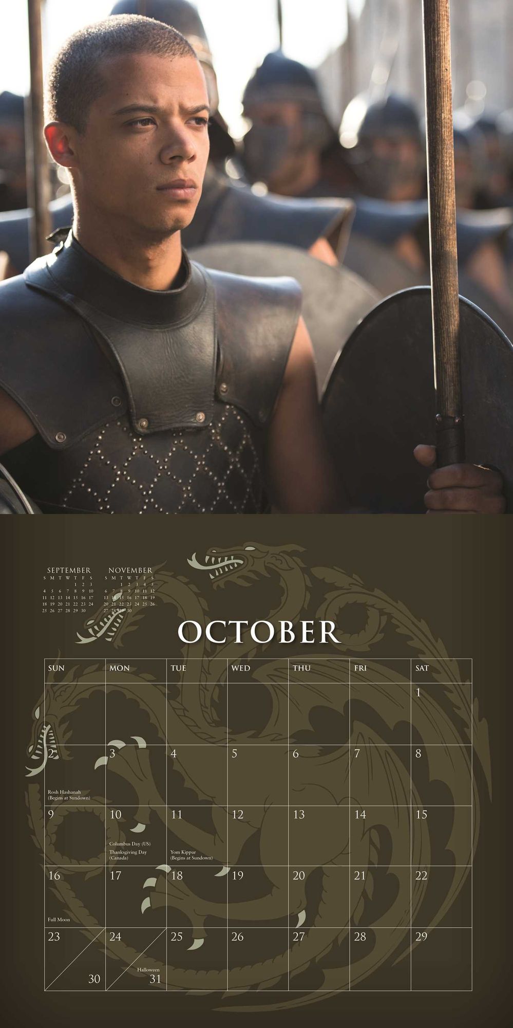 2016 Game of Thrones Wall Calendar