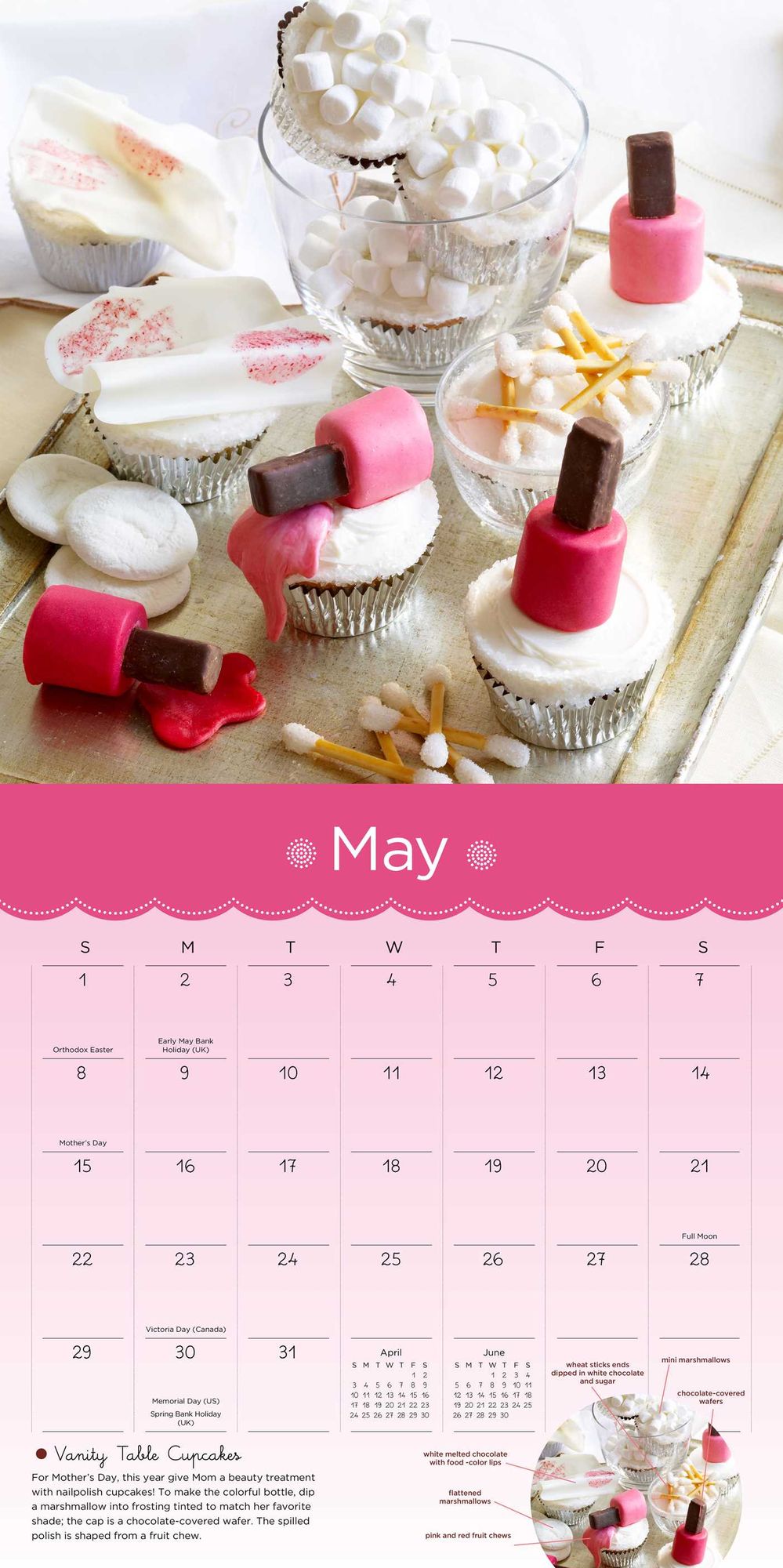 2016 Hello, Cupcake! Wall Calendar