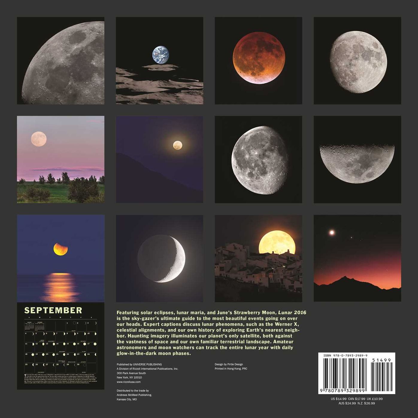 2016 Lunar Wall Calendar