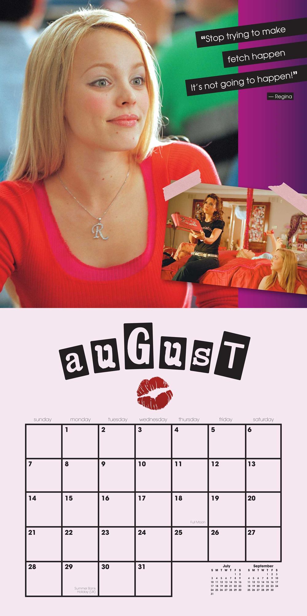 2016 Mean Girls Wall Calendar