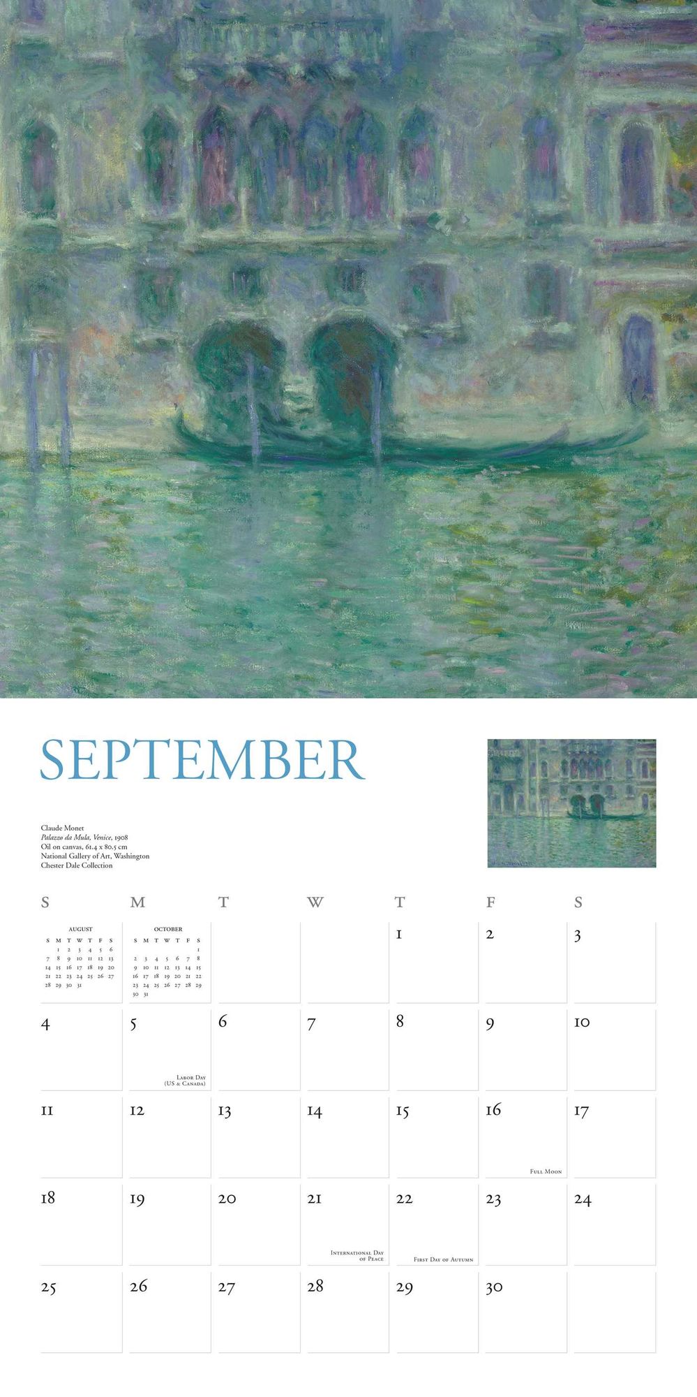 2016 Monet Wall Calendar